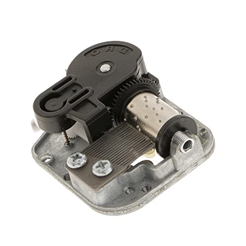 EHJRE Musikalische Uhrwerke Teile DIY für Spieluhr mit Kurbelschrauben Silber, Edelweiß, 5x4.2x2cm EHJRE Musikalische Uhrwerke Teile DIY für Spieluhr mit Kurbelschrauben Silber, Edelweiß, 5x4.2x2cm von EHJRE