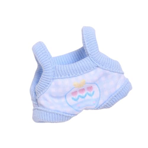 EHJRE Puppen-Overall, handgefertigte Kleidung, Kostümzubehör, Puppenkleidung für 17 cm große Puppen, BLAU von EHJRE