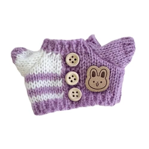 EHJRE Puppenpullover, Gefüllter Puppenpullover, für Kinder, Foto Requisiten, Kleidung, Machen Sie Ihre Eigene Puppe, Puppenkleidung für 5,91 Zoll , Lila von EHJRE