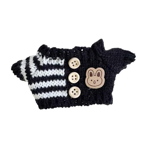 EHJRE Puppenpullover, Gefüllter Puppenpullover, für Kinder, Foto Requisiten, Kleidung, Machen Sie Ihre Eigene Puppe, Puppenkleidung für 5,91 Zoll , Schwarz von EHJRE