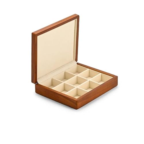 EHVYBDX Ringschatulle aus Holz, Retro-Schmuckkästchen, Ring mit Mikrofaser-Schmuckschatulle, Ständer für Schmuck-Organizer, Verpackungsbox, Ringboxen für Schmuck von EHVYBDX