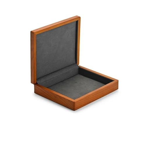 EHVYBDX Ringschatulle aus Holz, Retro-Schmuckkästchen, Ring mit Mikrofaser-Schmuckschatulle, Ständer für Schmuck-Organizer, Verpackungsbox, Ringboxen für Schmuck von EHVYBDX