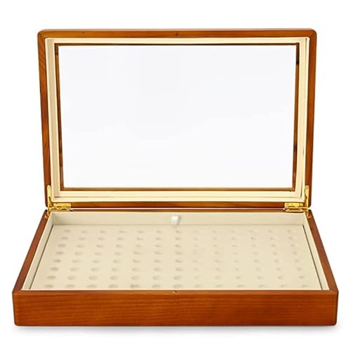 EHVYBDX Schmuckkästchen, Organizer, multifunktionale Schmuckschatulle, Holz, Schmuck-Aufbewahrungsbox, Mikrofaser, Ring-Display, Tablett, Armband-Aufbewahrungsbox, Schmuck-Organizer, klein von EHVYBDX