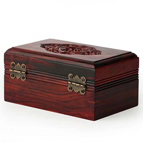 EHVYBDX Schmuckschatulle aus Holz, Aufbewahrungsbox, Kosmetikbox, Ringe, Ohrringe, Halsketten, Armbänder, Uhren, kleine Schmuck-Aufbewahrungsbox, Schmuck-Organizer, klein von EHVYBDX