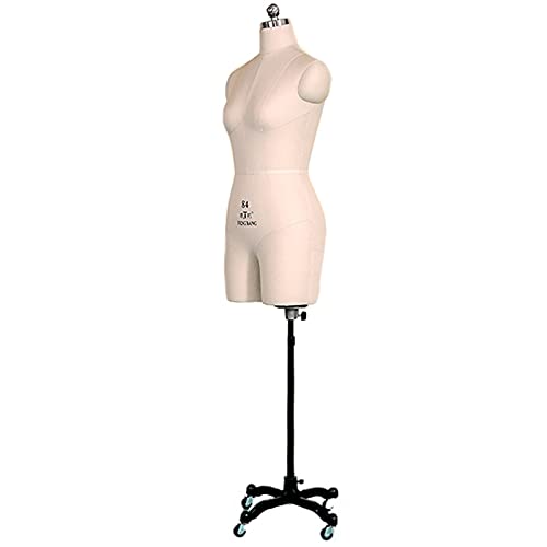 Kleiderformen zum Nähen, weiblicher Mannequin-Torso mit Ständer, Erwachsenen-Puppe in Übergröße für professionelle Schneider, Schneiderei und Bekleidung, schöne Szene, 3XL von EHVYBDX