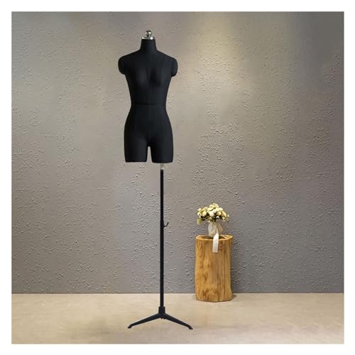 Schneiderpuppe, Torso-Kleid, Form zum Nähen von Kleidung, Halbkörper mit geteiltem Bein, Puppenkörper mit verstellbarem Stativständer für Displays, Schmuck, Kleidung, Beige, 82# von EHVYBDX