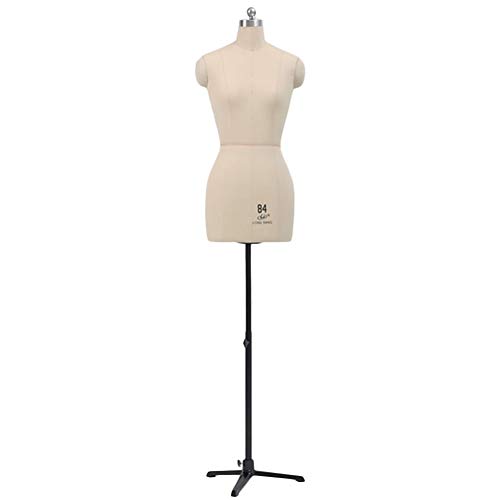 Weibliche verstellbare Schaufensterpuppe zum Nähen, Styropor zum Anstecken, Mannequin-Körper mit Tri-Pod-Ständer, schöne Landschaft, schwarz, Modell 88 von EHVYBDX