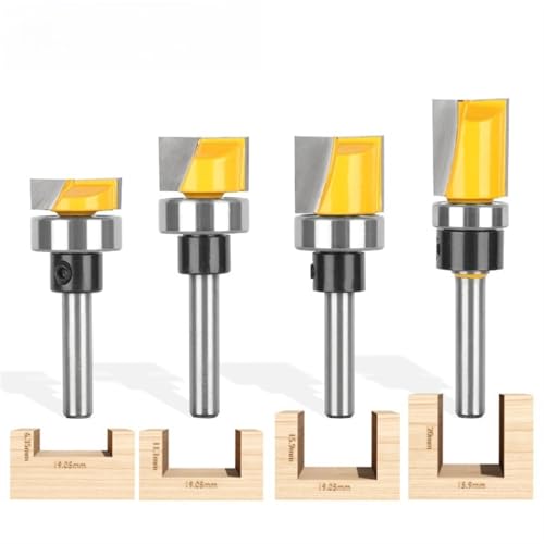 6mm Schaft Oberfläche Hobeln Boden Reinigung Router Bits CNC Cutter Gravur Messer Router Bit Holzbearbeitung Werkzeug(0.25in 4Pcs) von EIENQBVL