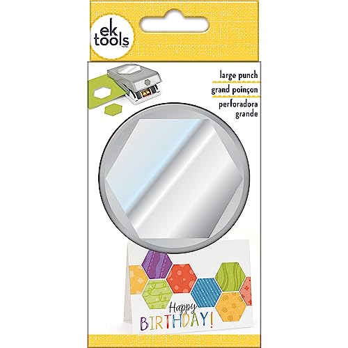 EK Success EKS5430335 Ek Punch Lg Round Hexagon, Plastik, Grau, 7.82 x 15.42 x 3.58 cm von EK Tools