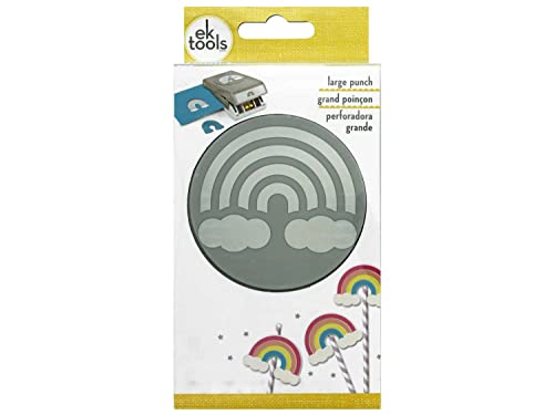 EK SUCCESS/AMERICAN CRAFTS 8601802 LARGE PUNCH RAINBOW Stanzer, Regenbogenfarben, Papier, One size von EK Tools