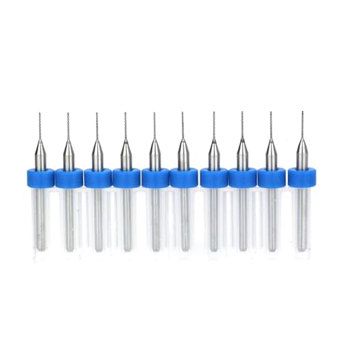 10pcs 0.1-1.0mm PCB Drill Bit Carbide Drill Bit For Printed Circuit Board Wood Modeling CNC Tungsten Steel Bit Set EKFBQBGW(PCB 0.5mm 10pcs) von EKFBQBGW