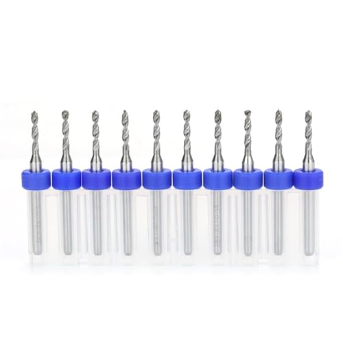 10pcs 1.1-2.0mm PCB Twist Drill Bit Tungsten Steel Carbide Drills For Metal CNC Hole Drilling Tools 1/8" Fixed Shank Drill Bits EKFBQBGW(PCB 1.8mm 10pcs) von EKFBQBGW