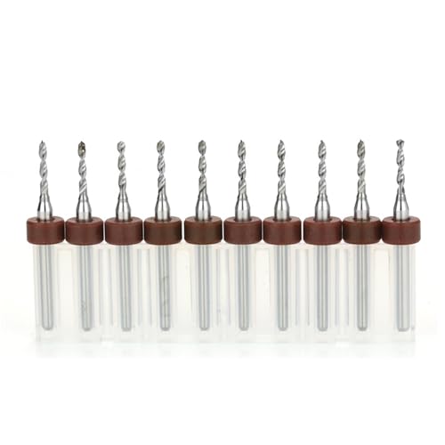 10pcs PCB Drill Bit Set Carbide Drills For Printed Circuit Board 1/8" Fixed Shank CNC Tungsten Steel Bits 0.1-3.175mm EKFBQBGW(PCB 1.6mm 10pcs) von EKFBQBGW