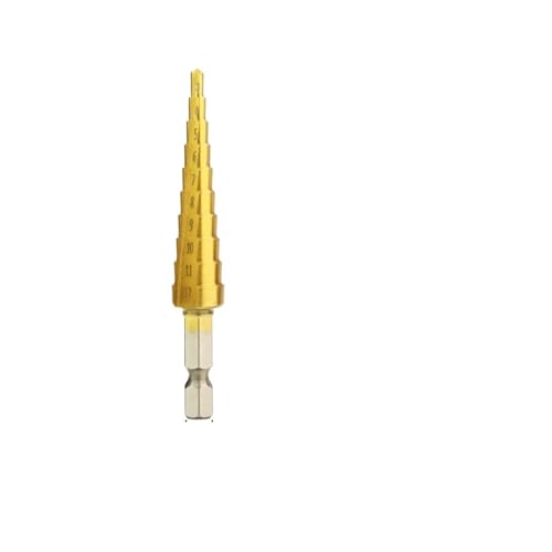 3-12 4-12 4-20mm HSS Titanium Step Pagoda Drill Bit Conical Stage Drill For Metal Wood High Speed Stepped Drill Set Power Tools EKFBQBGW(3-12) von EKFBQBGW