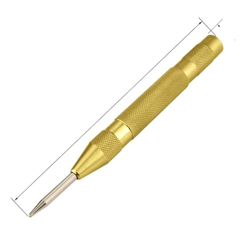 Automatic Center Punch Automatic Kerner Woodworking Metal Drill Adjustable Spring Loaded Marker Hand Tools Sets Carpenter Tool EKFBQBGW(128mm Yellow Set) von EKFBQBGW