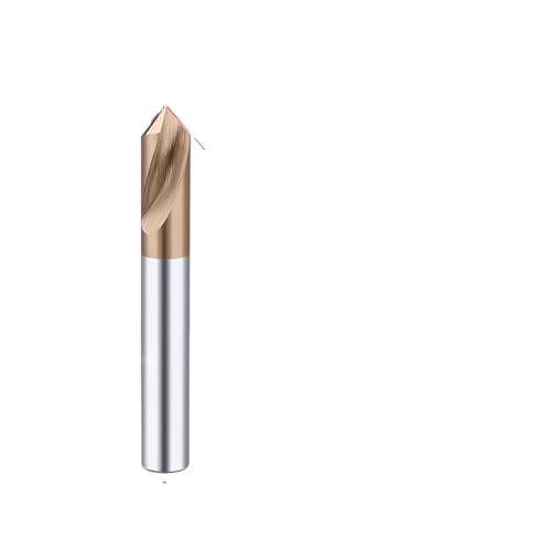 Carbide Drill Bit 60 90 120 Degree CNC Chamfering Drilling Guide Tool Tungsten Steel Location Centering Metal Drill EKFBQBGW(Coated 90 Degree,D14x100L) von EKFBQBGW