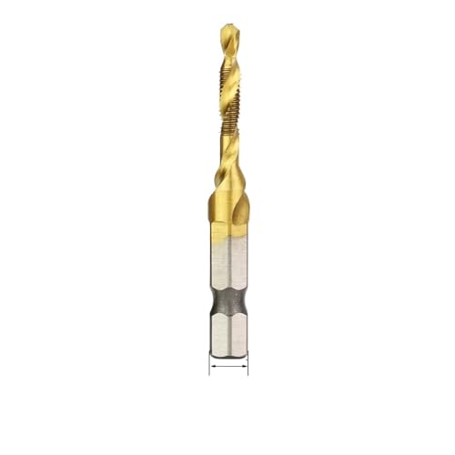 M3-M10 Screw Tap Drill Bits Hss Taps Countersink Deburr Set Metric Combination Bit High Speed Steel Tap Compound Drill Bit EKFBQBGW(Gold M4x0.7) von EKFBQBGW