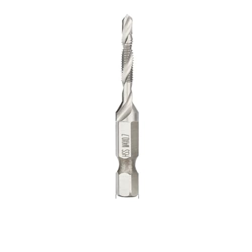 M3-M10 Screw Tap Drill Bits Hss Taps Countersink Deburr Set Metric Combination Bit High Speed Steel Tap Compound Drill Bit EKFBQBGW(Silver M4x0.7) von EKFBQBGW