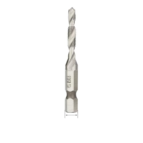 M3-M10 Screw Tap Drill Bits Hss Taps Countersink Deburr Set Metric Combination Bit High Speed Steel Tap Compound Drill Bit EKFBQBGW(Silver M5x0.8) von EKFBQBGW