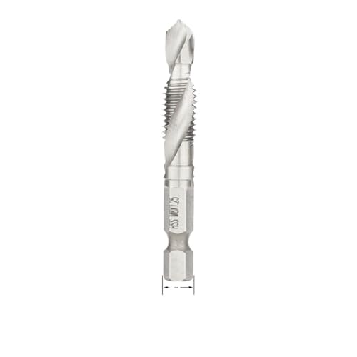 M3-M10 Screw Tap Drill Bits Hss Taps Countersink Deburr Set Metric Combination Bit High Speed Steel Tap Compound Drill Bit EKFBQBGW(Silver M8x1.25) von EKFBQBGW