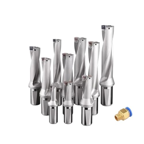 WC U Drill With Inserts WCMX WCMT 2D 3D 4D 5D Indexable WC Drill Bits Internal coolant Drilling Tool For Lathes Cnc EKFBQBGW(C20-D12.5WC02,5D) von EKFBQBGW