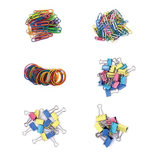 240Pcs Colorful Long Tail Clip Metal Phoenix Tail Clip Paper Clip Rubber Band, Paper Clip Office Supplies von EKJANEPE