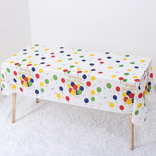 EKONAXIY Maus Partytischdecke, 2 StückTischdecke,Größe 137 x 183 cm,Tischdeko,Rechteckige Plastik Tischdecke,Mottoparty Party Zubehör für Jungen Mädchen Geburtstag Party Dekorationen von EKONAXIY