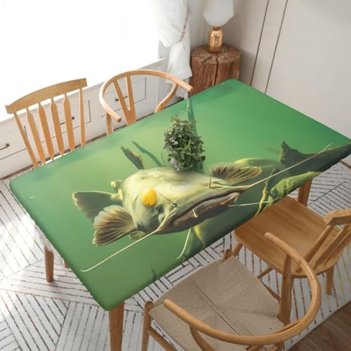 Rechteckige Unterwasser-Tischdecke, wasserdicht, elastisch, für 152 cm große Tische, abwischbar, Tischdecke für Picknick, Camping, drinnen und draußen, 76,2 x 183,9 cm von EKYOSHCZ