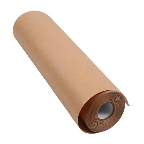 EKalgretrA Braune Kraftpapierrolle for Verpacken von Geschenken, Staumaterial und Paketgeschenkpapier, Dickes Verpackungspapier Geschenkpapier Natur(Brown 30cmx10m) von EKalgretrA