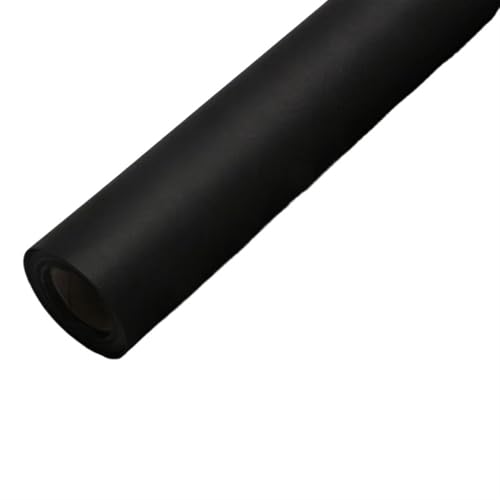 EKalgretrA Braunes Kraftpapier, ideal for Verpacken von Geschenken, Verpackungsrolle for Kunsthandwerk, Bodenbelag, Wand Geschenkpapier Natur(Black 38cmx12m) von EKalgretrA