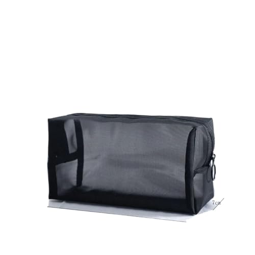 EKalgretrA Kosmetiktasche Make-up-Tasche, Make-up-Tasche, transparent, Schwarz, Reise-Kulturbeutel, Kosmetik-Organizer, Beutel-Set, Damen, Netzstoff, klein, groß, transparent(E) von EKalgretrA