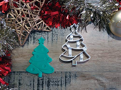 Elace – Ausstechform Weihnachten – Weihnachtsbaum groß – Gebäck, Sandgestrahlt, Kekse, Zuckerpaste, Modelliermasse, 3D von ELACE