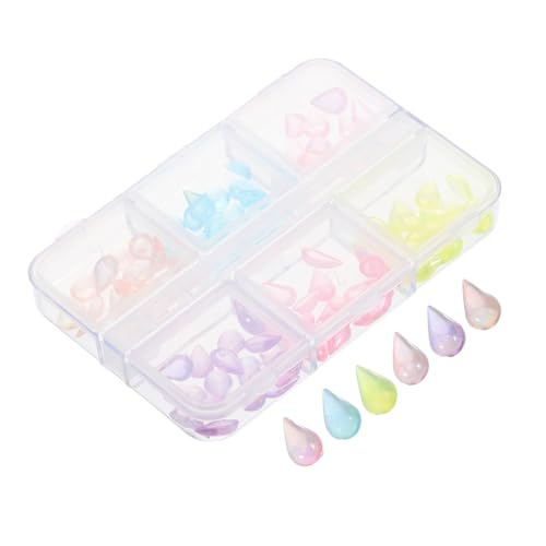 ELAYARD 1 Box Nail Art Diamantschmuck Schulkarte Schlüsselband Künstliche Gänseblümchen Gänseblümchen Künstliche Blumen Ornamente Künstliche Blumen Wassertropfen Diamantschmuck Halterung von ELAYARD