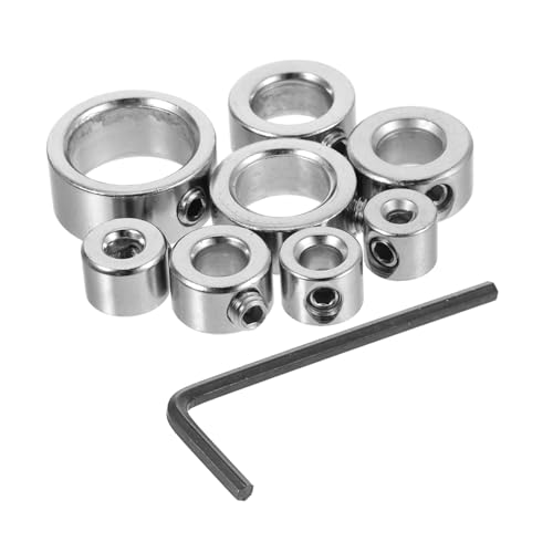 ELAYARD 8-teiliges Bohrer-stopp-kragen-set, Tiefenkontrolle, Bohrer-positionierer, Fester Ring Für Die Holzbearbeitung, Bohrbegrenzungsring Mit Schraubenschlüssel ELAYARD 8-teiliges Bohrer-stopp-kragen-set, Tiefenkontrolle, Bohrer-positionierer, Fester Ring Für Die Holzbearbeitung, Bohrbegrenzungsring Mit Schraubenschlüssel von ELAYARD