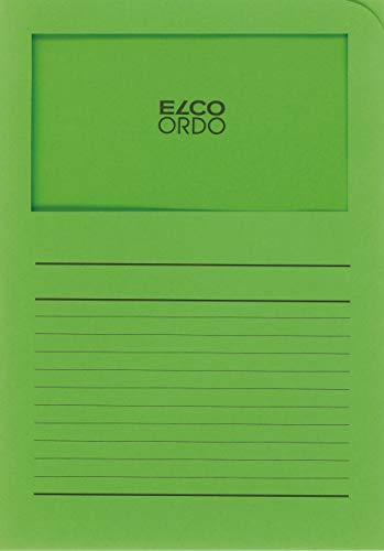 Elco 73695.62 Ordo classico Organisationsmappe 10 Stück mit Linienaufdrucktensiv, grün von ELCO