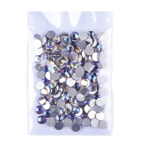 Flatback Kristall Strasssteine, Strasssteine zurüc AB Glitter Strass Glas Nicht Hotfix Strass Flatback Diamant Nail Art Dekorationen for dekoration 1440 stücke(Dream Moonlight,SS3.2) von ELDFLRURB