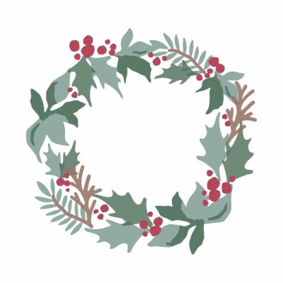 Layered Stencils Holly Wreath by Lisa Jones von Sizzix