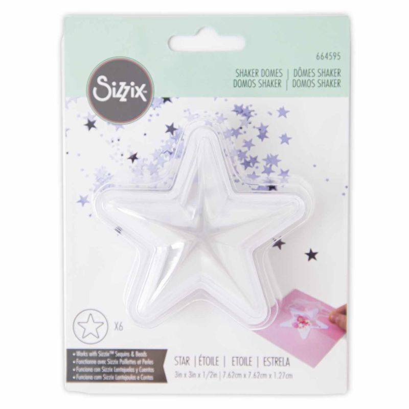 Shaker Domes Stars 7,62x7,62cm von Sizzix