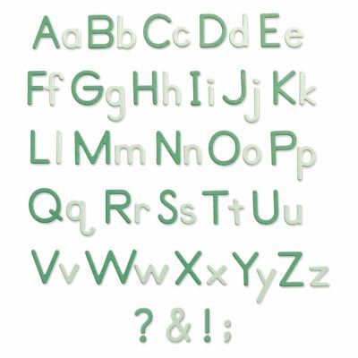 Thinlits Die Set Essential Type by Lisa Jones Thinlits Die Set Essential Type by Lisa Jones von Sizzix
