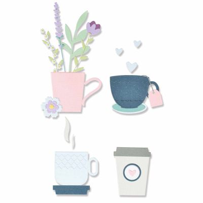 Thinlits Die Tea Cups by Jenniger Ogborn von Sizzix