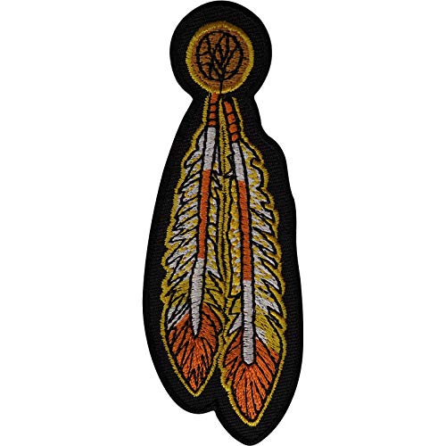 American Indian Feather Patch Eisen annähen gestickte Abzeichen Stickerei Applique von ELLU