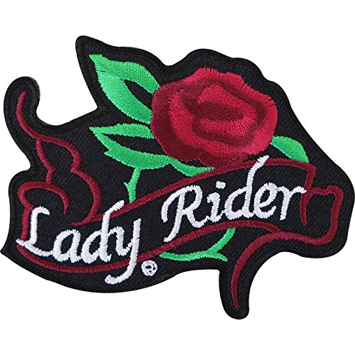 Aufnäher zum Aufnähen oder Aufbügeln, Motiv: Lady Rider von ELLU