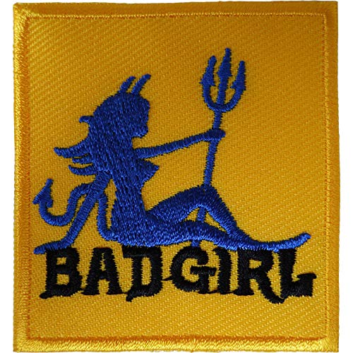 ELLU Bad Girl Patch Aufbügeln Patch oder annähen Jacke Jeans Tasche T Shirt Sexy Devil gesticktes Abzeichen ELLU Bad Girl Patch Aufbügeln Patch oder annähen Jacke Jeans Tasche T Shirt Sexy Devil gesticktes Abzeichen von ELLU