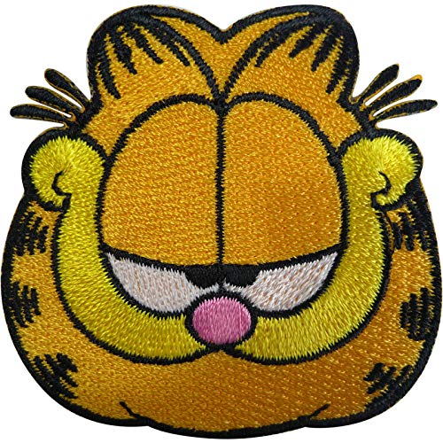 Garfield Patch Katze gestickt Abzeichen Eisen nähen auf Kleidung Tasche Stickerei Applique von ELLU