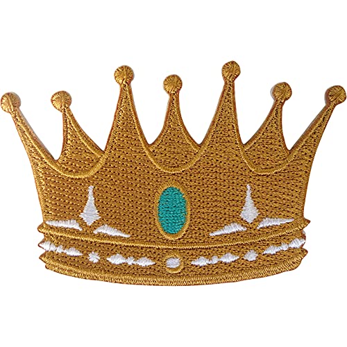 Gold Crown Patch Eisen Aufnäher Kleidersack Gestickte Abzeichen Stickerei Applikation von ELLU