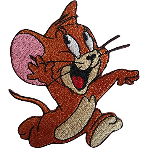 Jerry Patch von Tom und Jerry Eisen nähen auf gestickten Abzeichen Stickerei Applique von ELLU