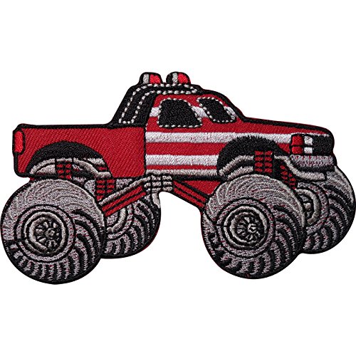 Monster Truck bestickt Eisen nähen auf Patch Kids T Shirt Jeans Jacke Gap Badge von ELLU