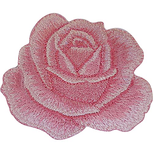 Rosa Rose Patch Aufbügeln Kleid Rock Jeans Aufnäher Abzeichen Mit Blumenstickerei von ELLU