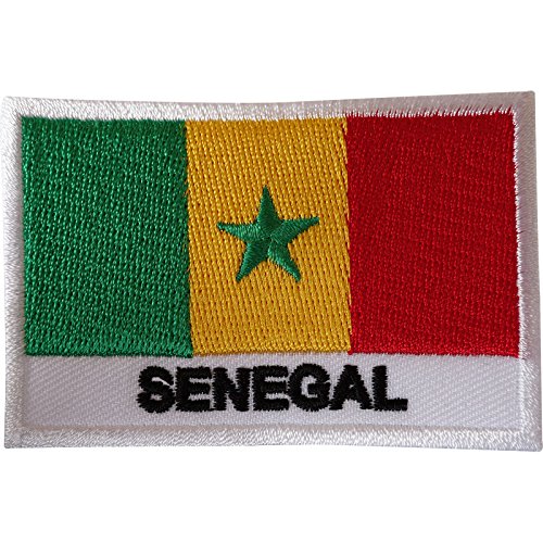 Senegal-Flagge, Aufnäher, für Kleidung, Jacke, Tasche, Afrika, afrikanisch, bestickt von ELLU