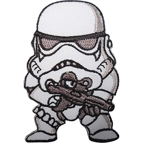 Star Wars Stormtrooper Patch Gesticktes Abzeichen Eisen Auf T-Shirt Tasche Jeans Cap nähen von ELLU